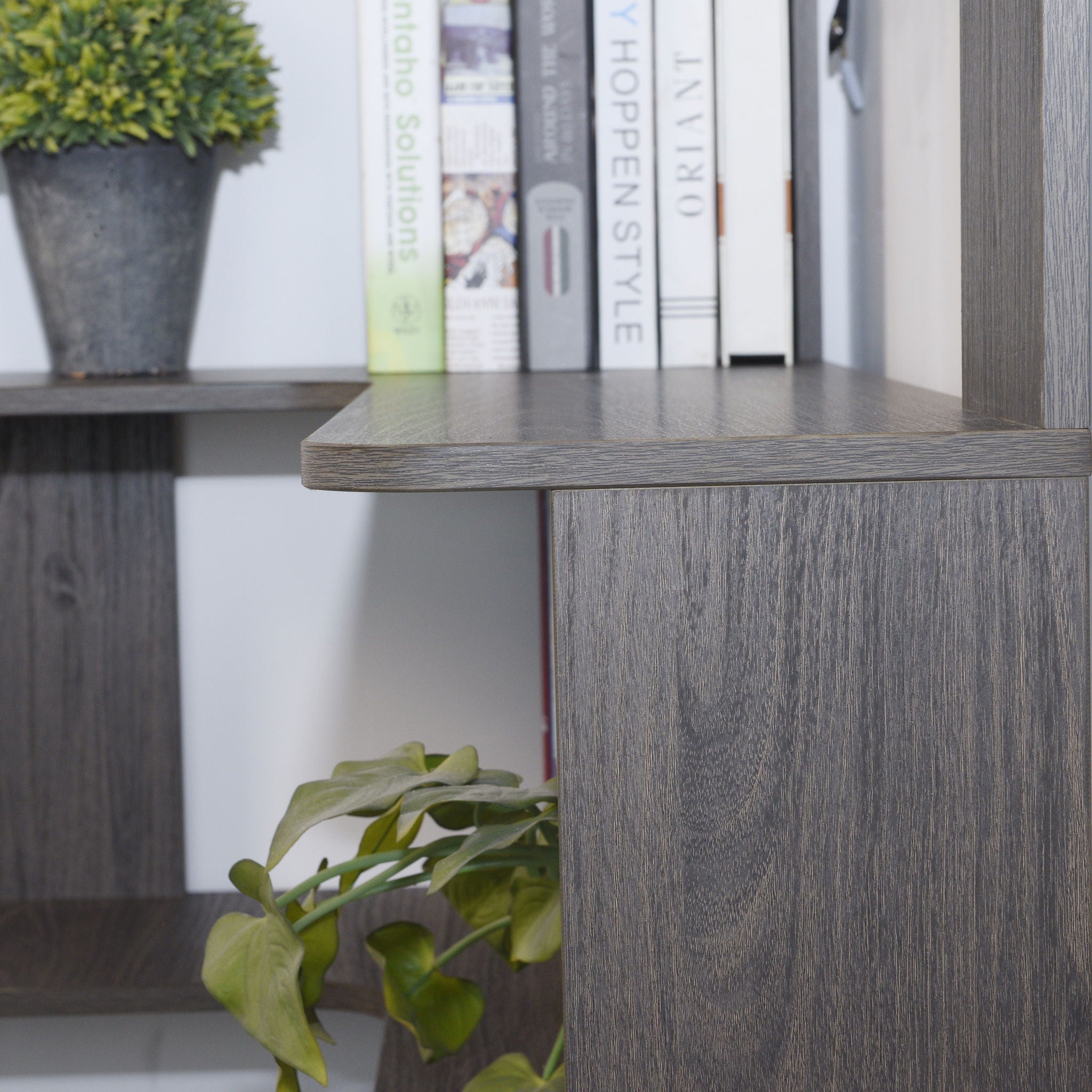 L-Shaped Design Corner Bookshelf
