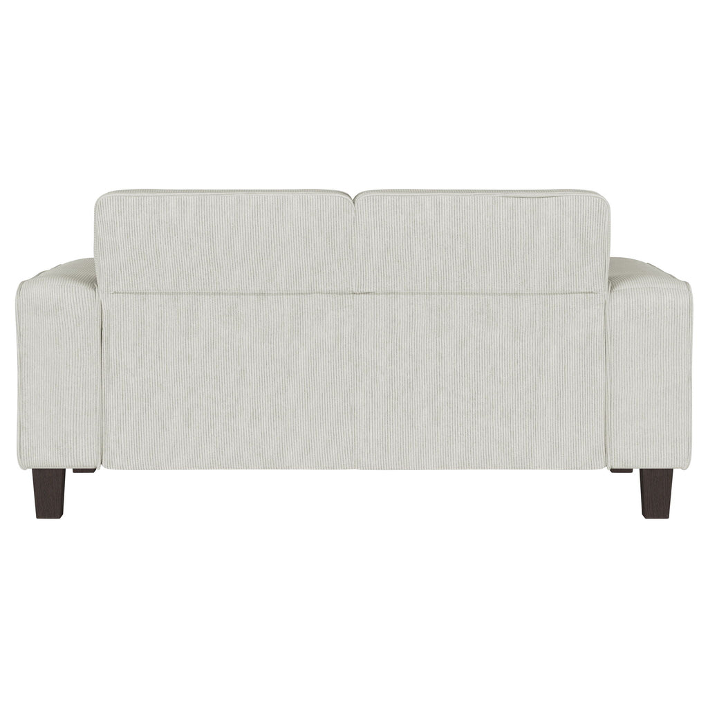 Xana - Track Arm Tufted Loveseat - Greige