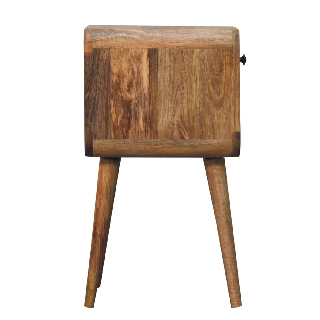 Mini Chestnut Curve Lower Bedside Nifhtstand