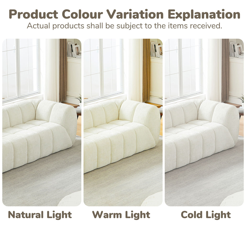 Modern Sofa With Piano Key Backrest