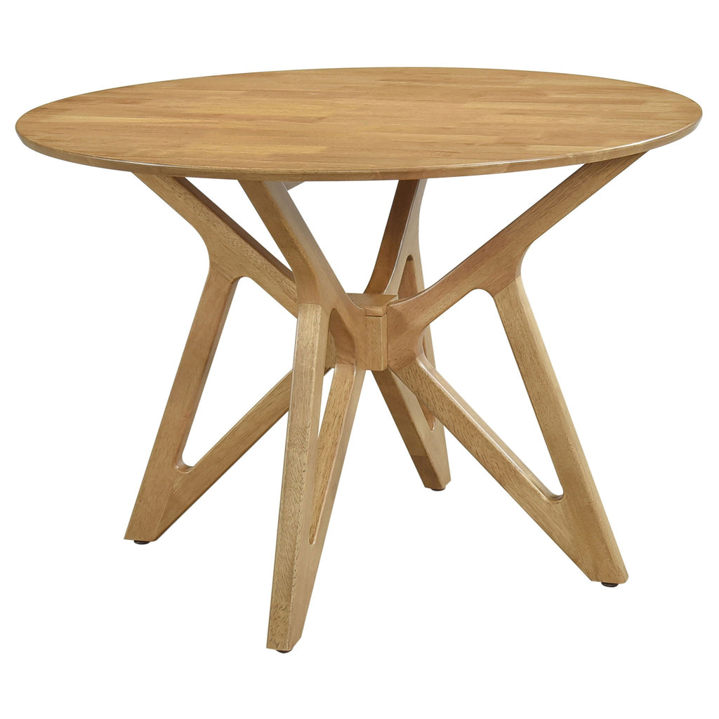 Barlow - 5 Piece Round Dining Set With Chairs - Walnut