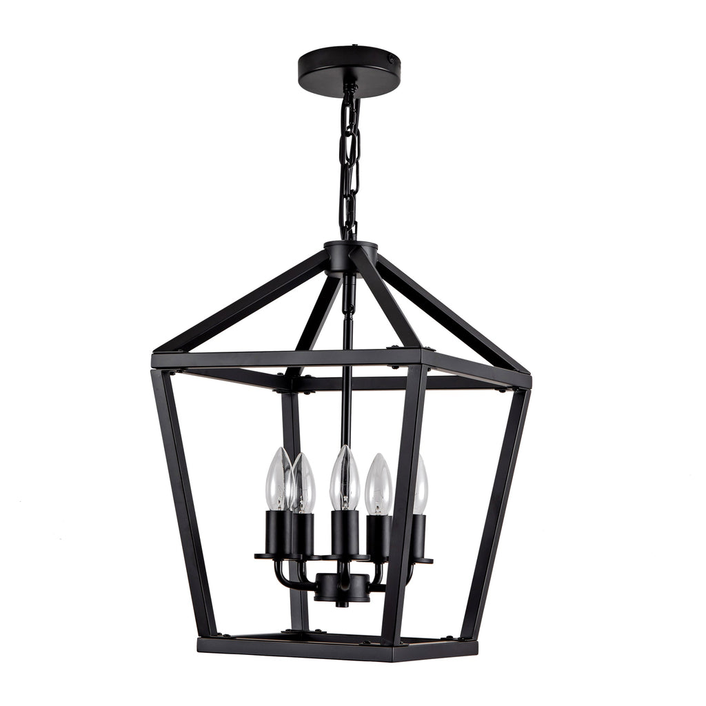 Farmhouse Lantern Chandelier 5-Light