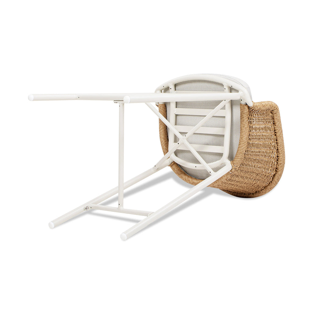 Santorini 28" Wicker Back Outdoor Bar Stool Set of 2