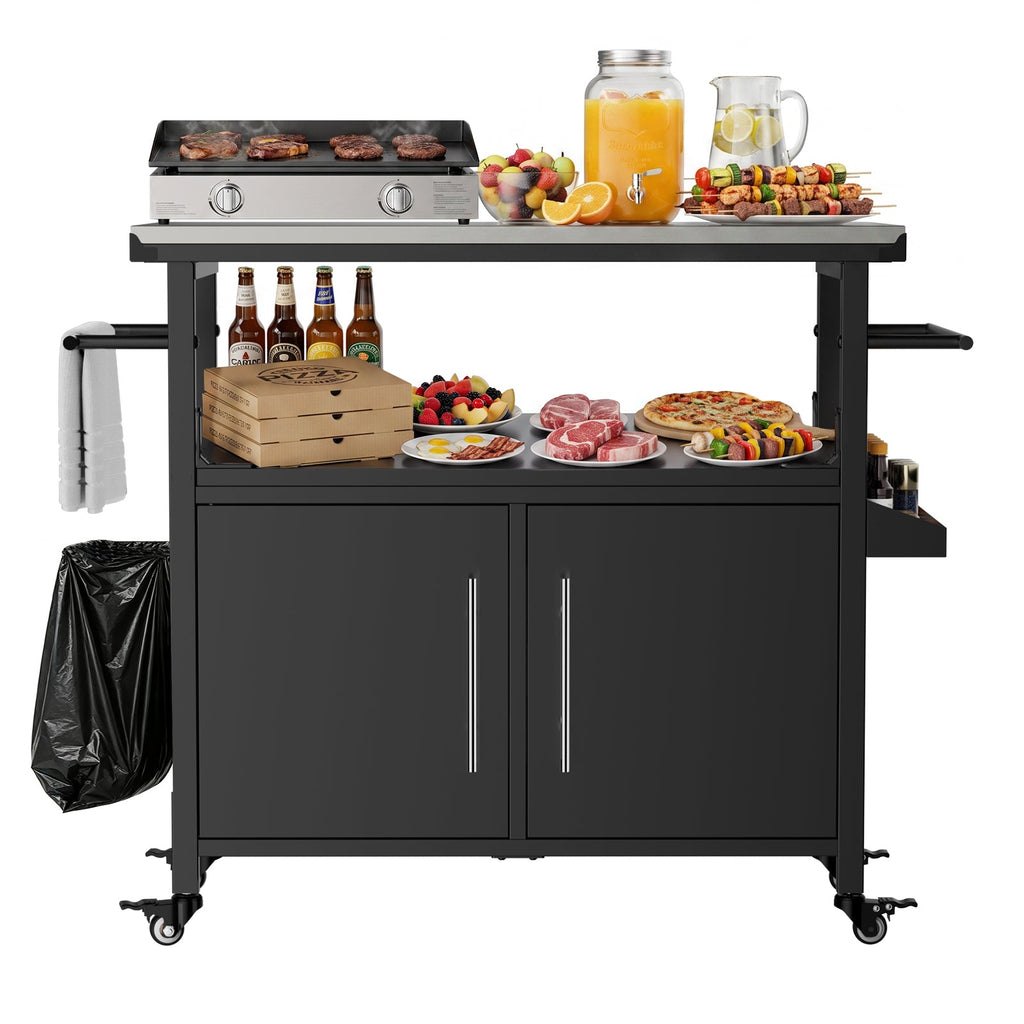 Outdoor Grill Cart with Patio Furniture