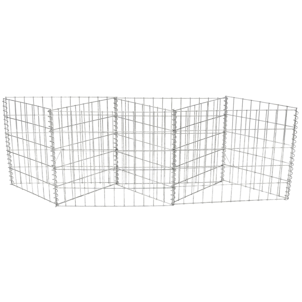 Galvanized Steel Gabion Basket with 3 Compartments