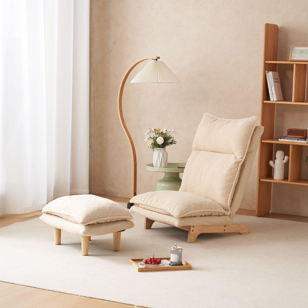 Single Lazy Sofa Chair Leisure Foldable Reclining Chair