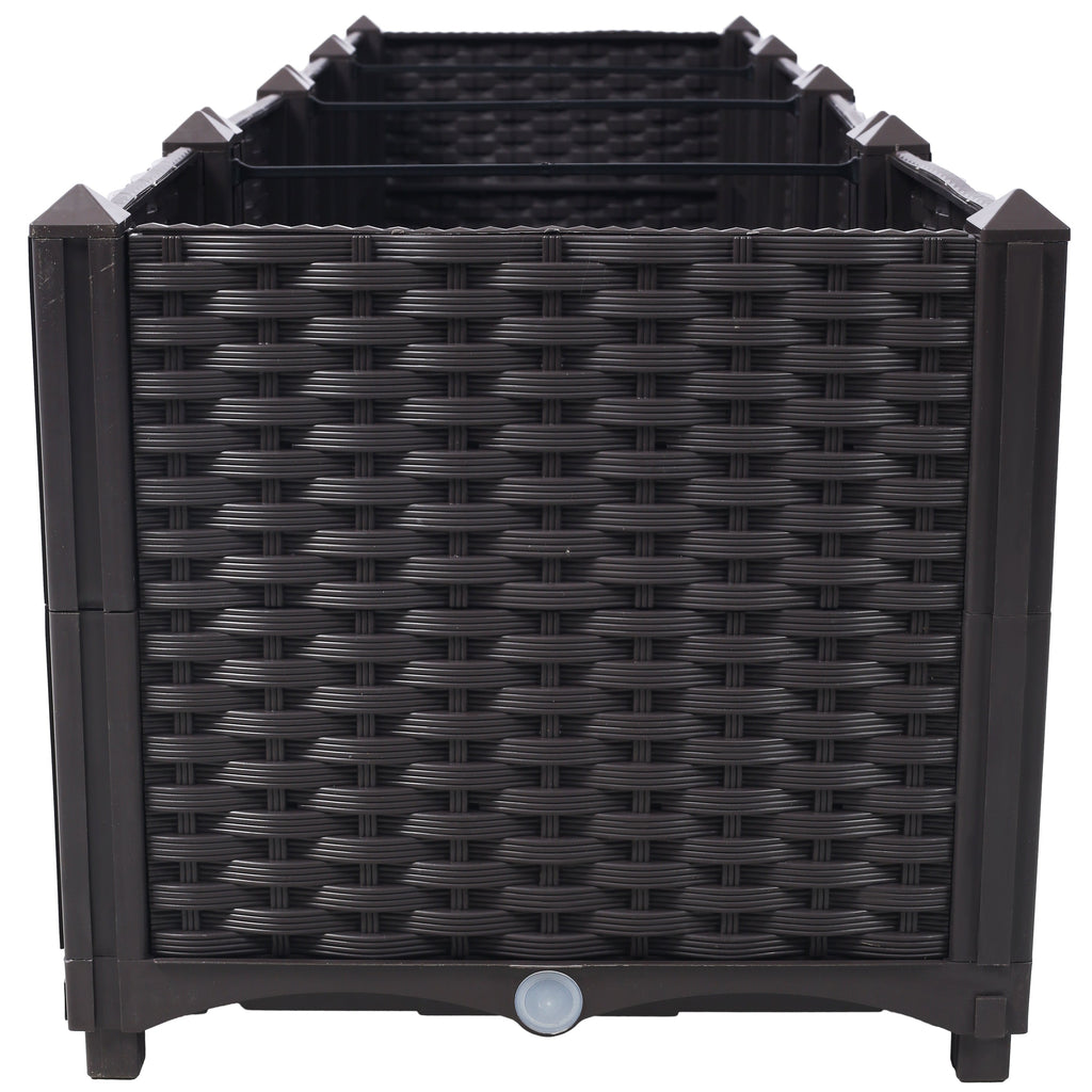 Deep Raised Garden Bed Plastic Planter Boxes