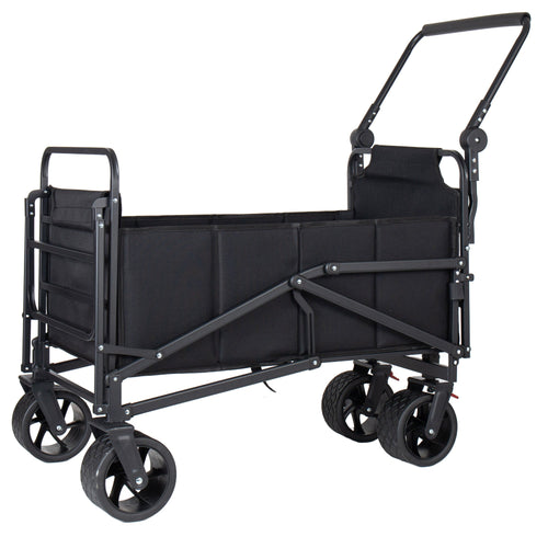 2-in-1 Multifunctional Folding Wagon Cart and Convertible Beach Chair