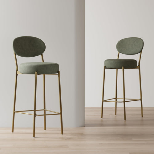 29'' H Upholstered Bar Stools Set of 2