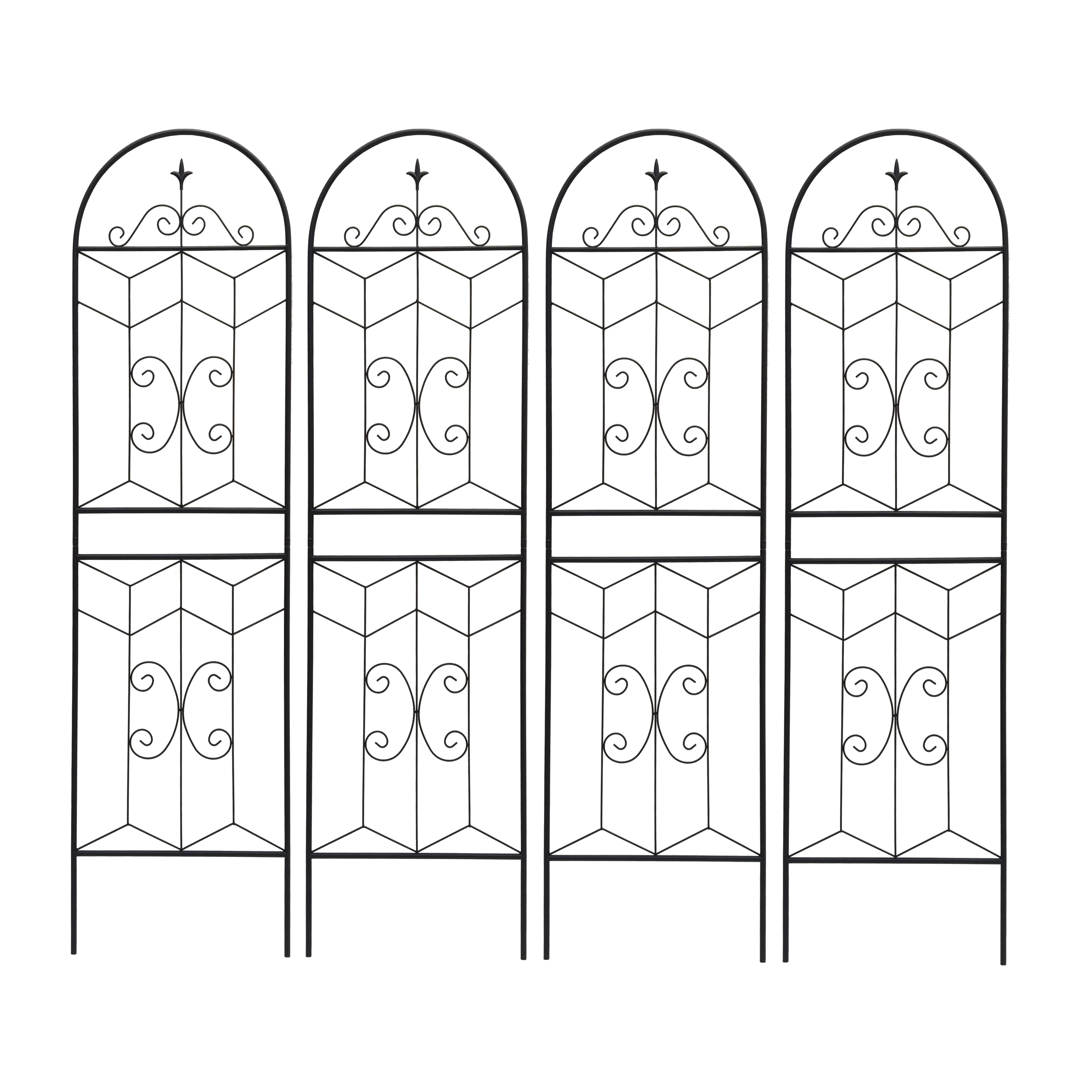 4 Pack Metal Garden Trellis