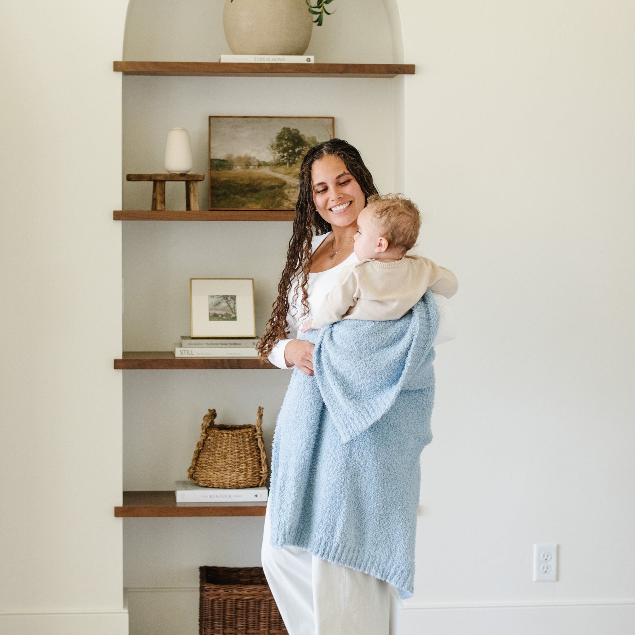 Bamboni® Receiving Blanket 30" x 40" Bamboo Rayon Blend