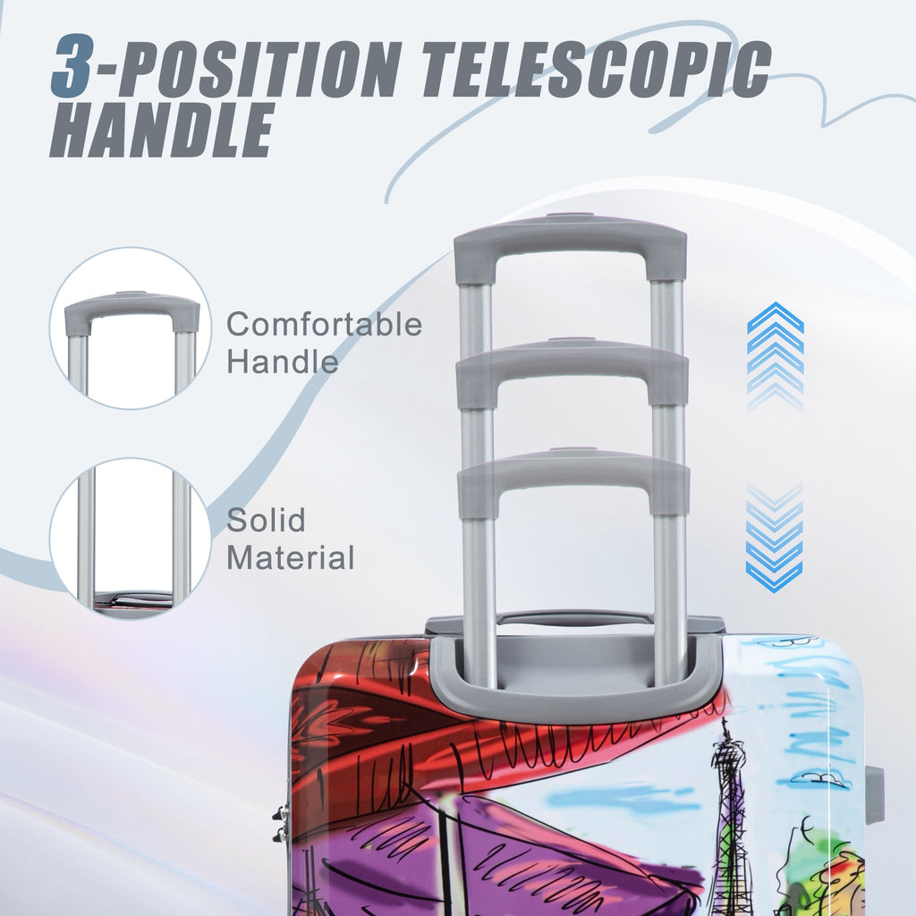 3-Piece PC Spinner Wheel Luggage Set