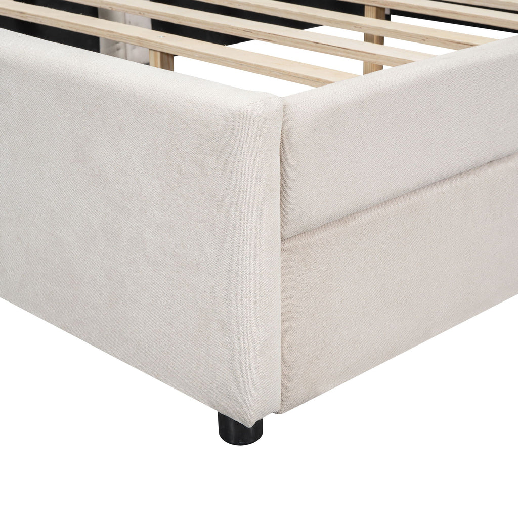 Platform Bed With USB Ports