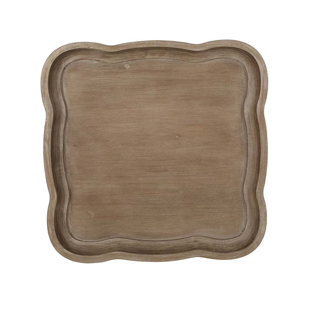 Accent Table with Hourglass Base and French Country Design