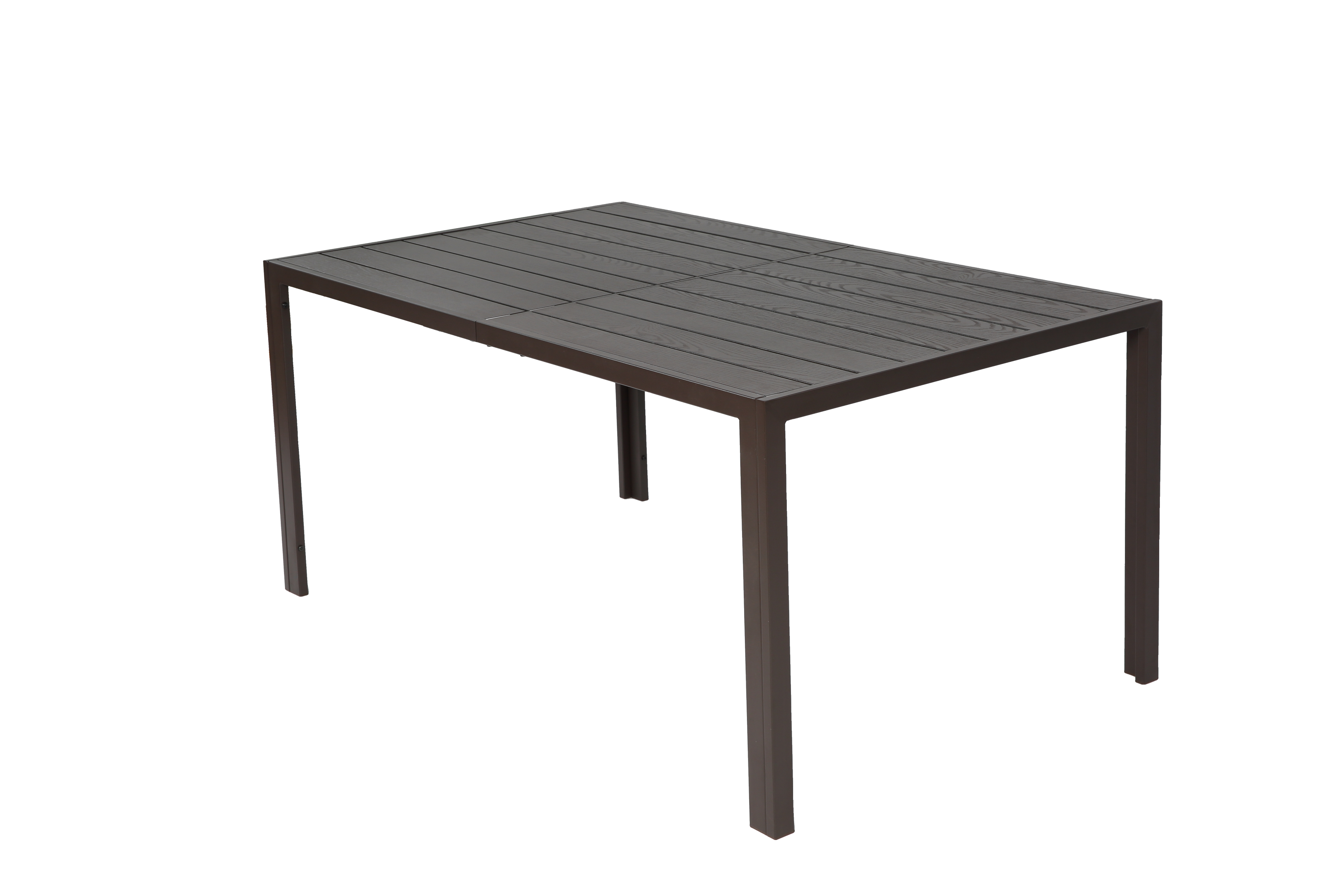 7 Pieces Patio Dining Set with Rectangular Table and 6 Textilene Chairs