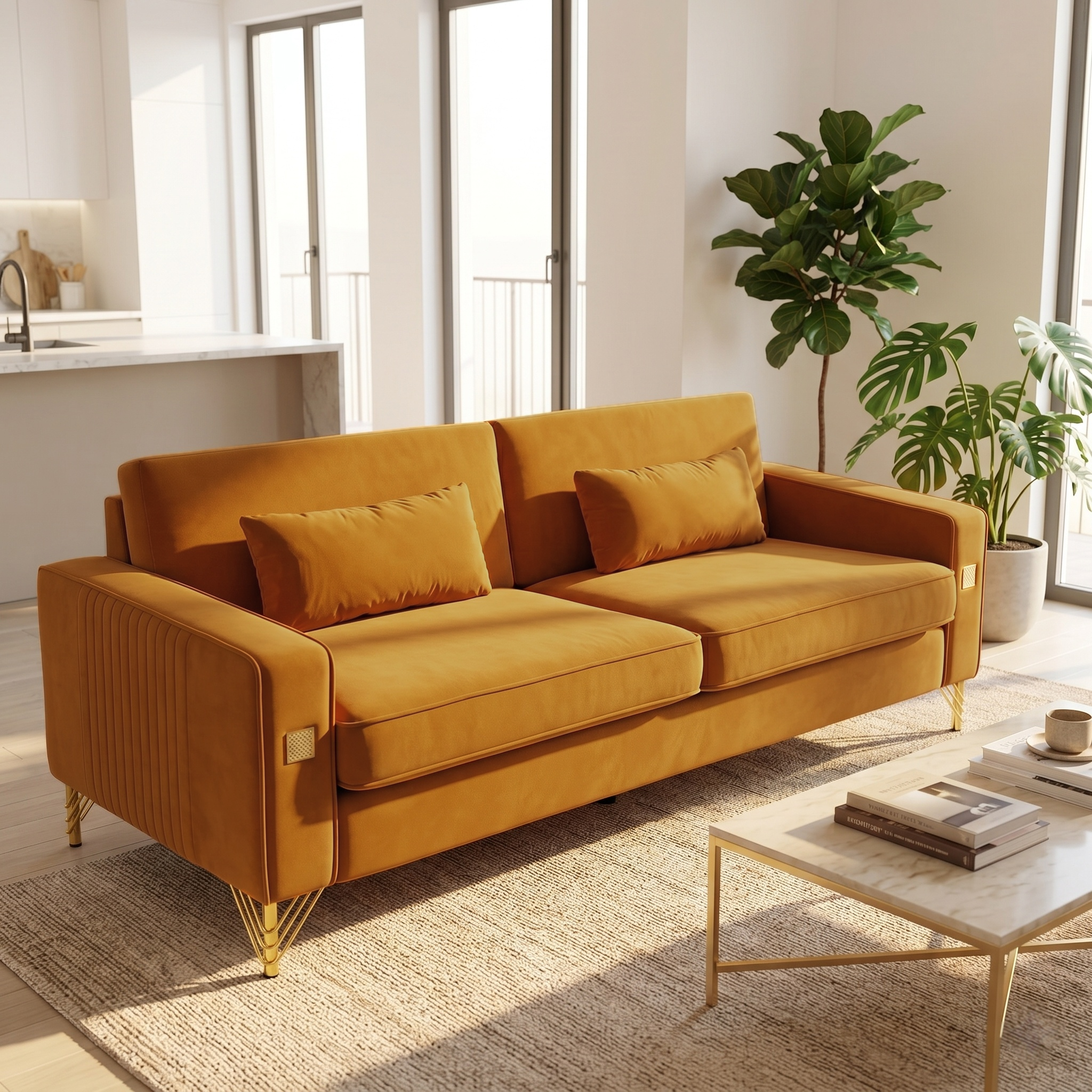 Luxury Velvet Sofa