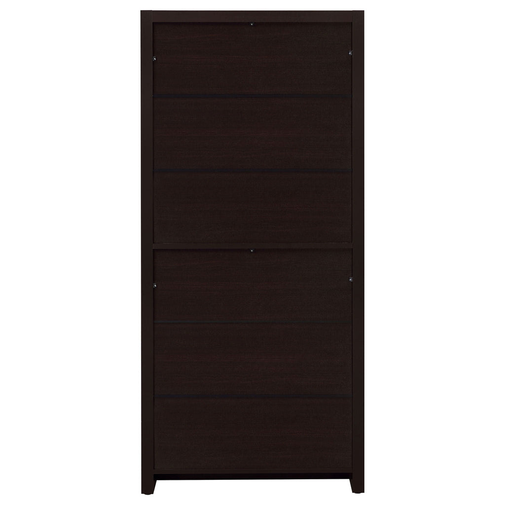 Maureen - 5 Shelf Bookcase With Drawer - Cappuccino