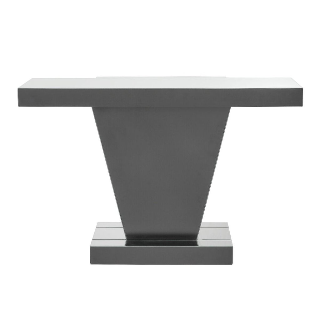 Nysa - 32"H Console Table - Mirrored & Faux Crystals