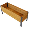Wood Rectangular Garden Planter Box