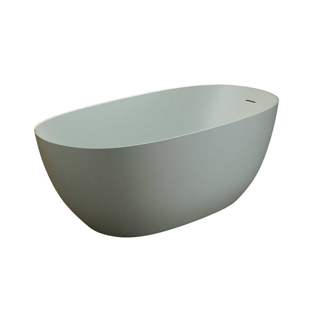 69'' Freestanding Bathtub Resin Stone Soaking Bathtub