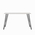 Writing Desk With Hairpin Legs For Study Or Work - White Oak