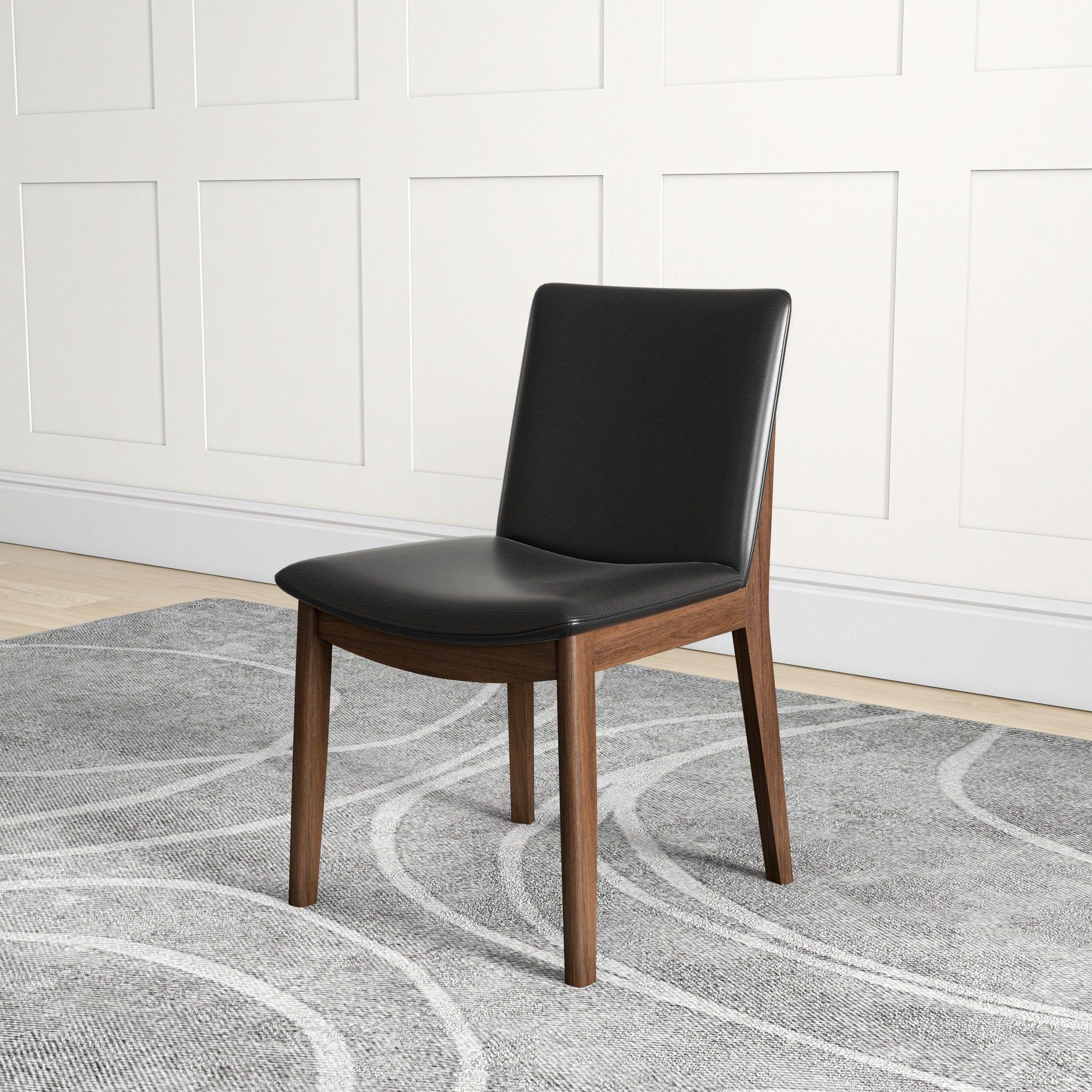 Laura - Mid-Century Modern Solid Wood Dining Chair (Set of 2)