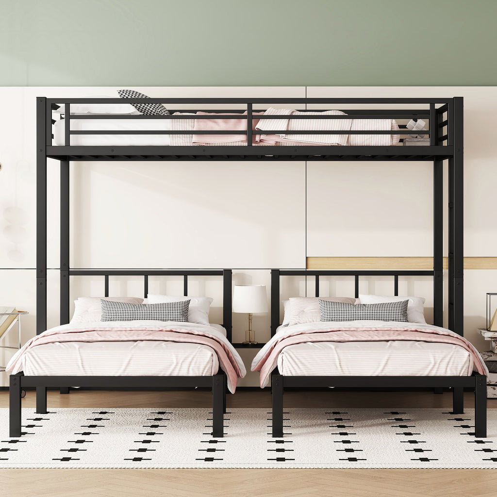 Metal Triple Bunk Bed for Kids