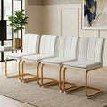 Modern Dining Chairs Set of 4, PU Leather