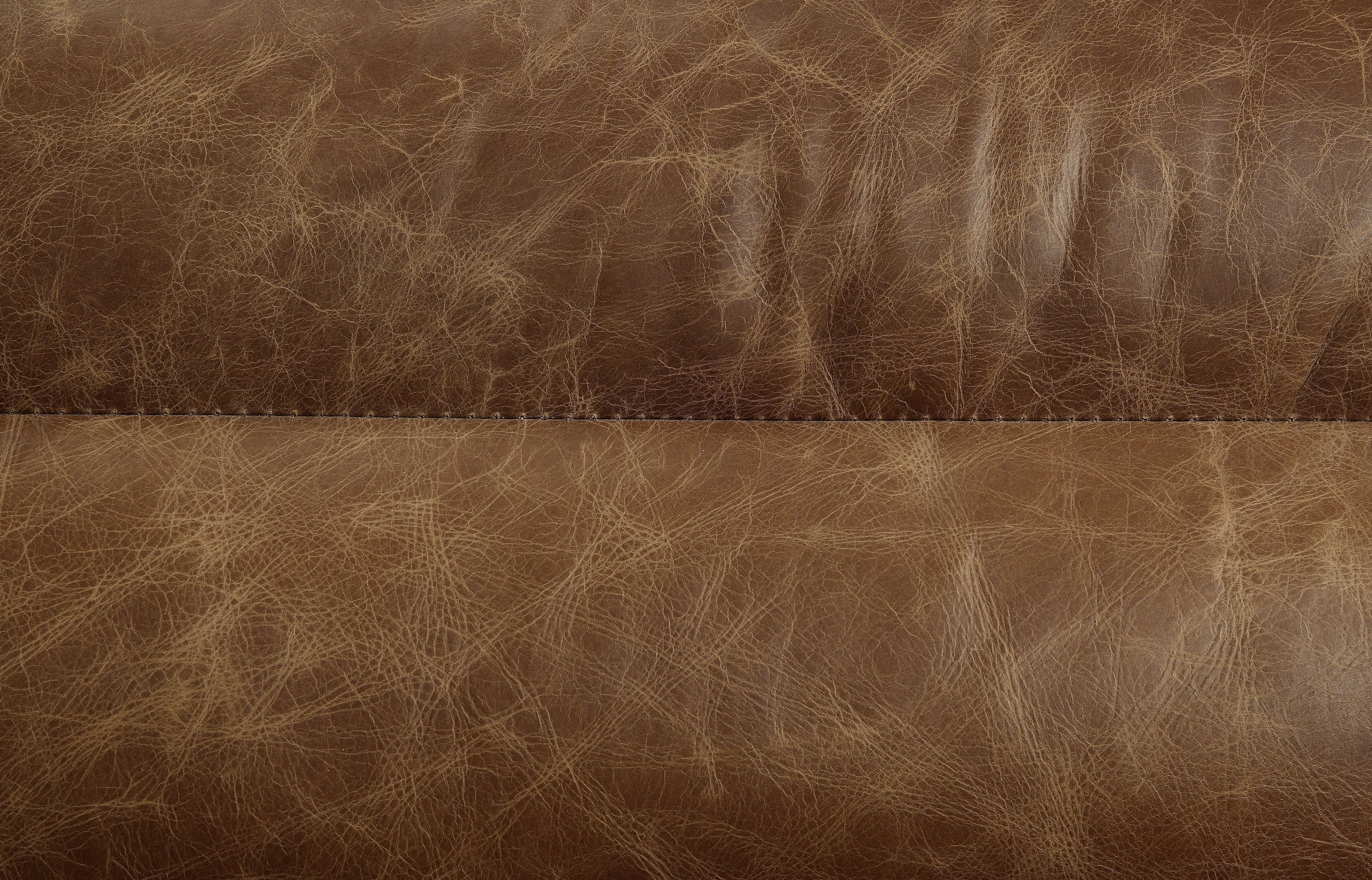 Rafer Cocoa Top Grain Leather Sofa
