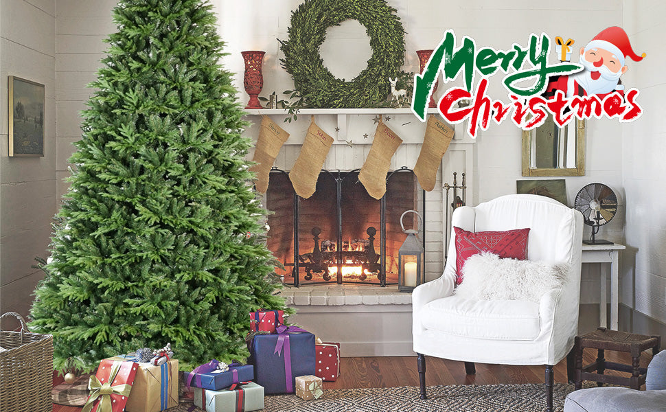 6.5ft Artificial Christmas Tree, Premium Hinged Pine