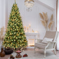 7ft Pre-Lit PVC Christmas Tree with 400 UL Lights