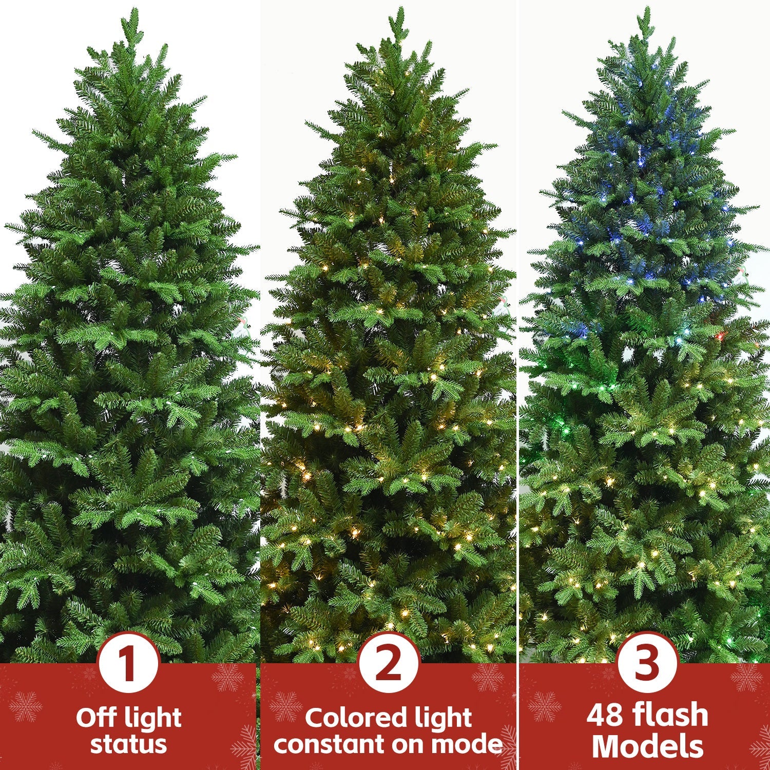 7FT Prelit Christmas Tree with 340 RGB LED Lights