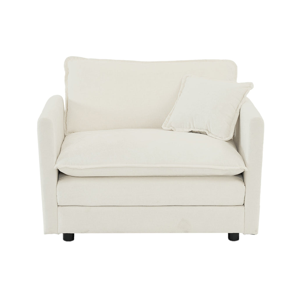 Accent Chair Set of 2, High-End Chenille Upholstered Armchairs
