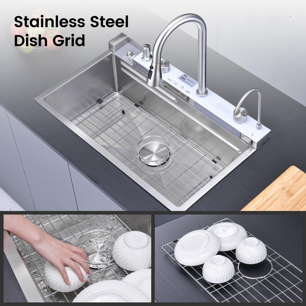 Pull-out Faucet Single Bowl Sink - 30"x18"