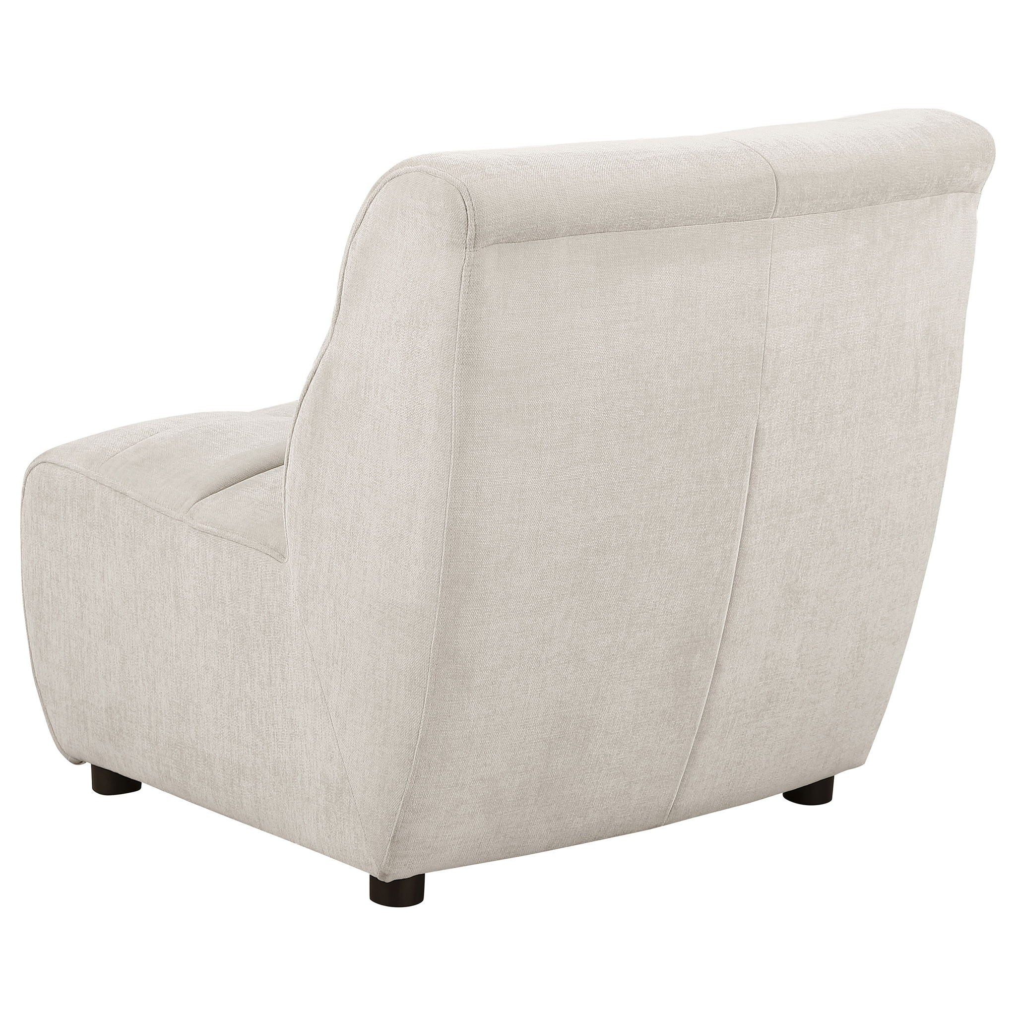 Oliver - 5 Piece Upholstered Sectional Sofa With Curved Silhouette - Ivory