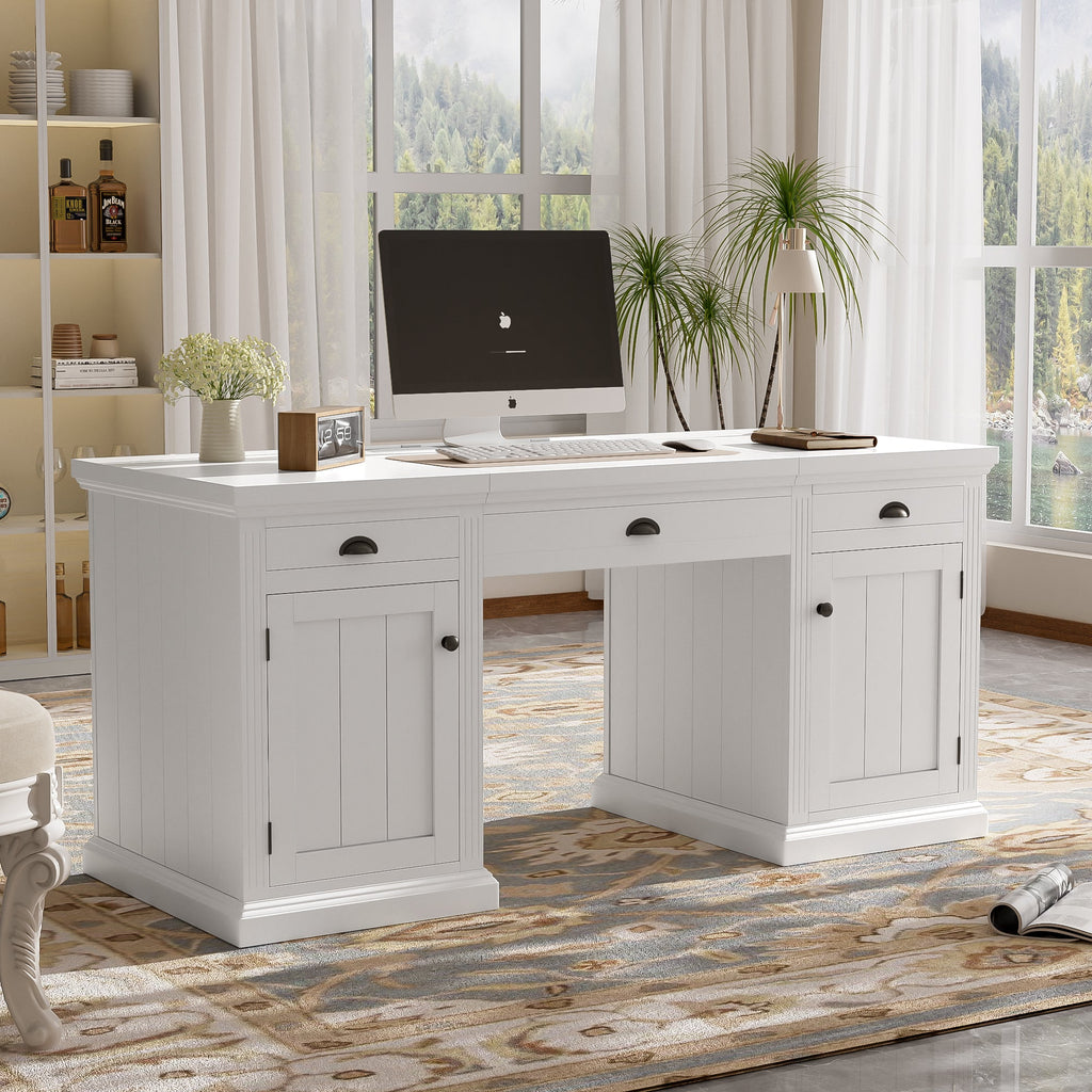67" Modern Executive Desk with Storage