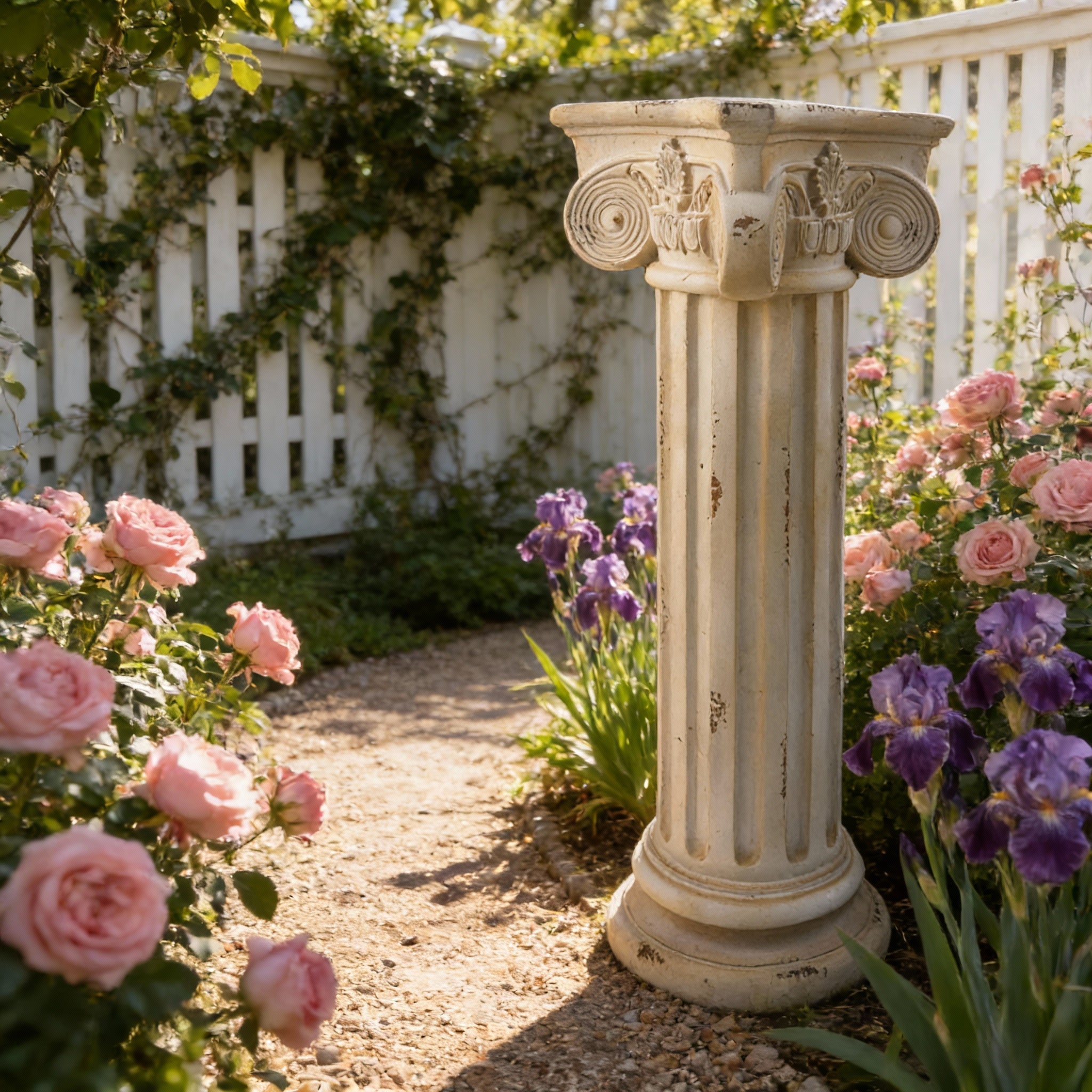 Pedestal Column Plant Stand - 28.93'' Tall Roman Column