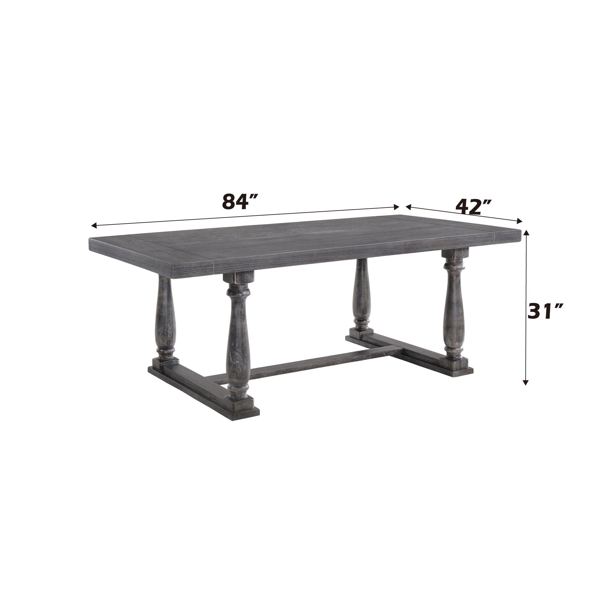 Bernard Weathered Dining Table