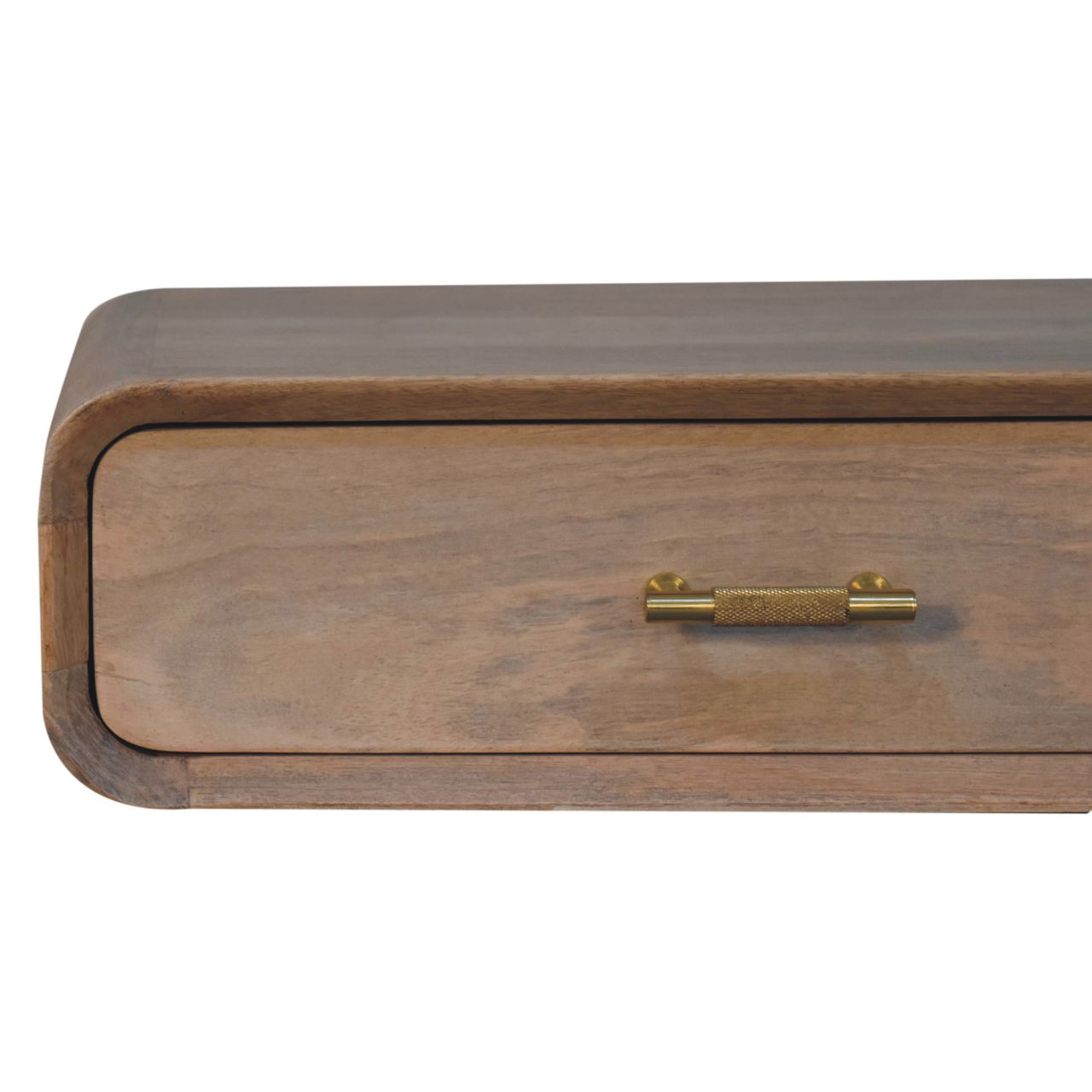Solid Wood Sonoma T-Bar Wall-Mounted Nightstand, 1-Drawer