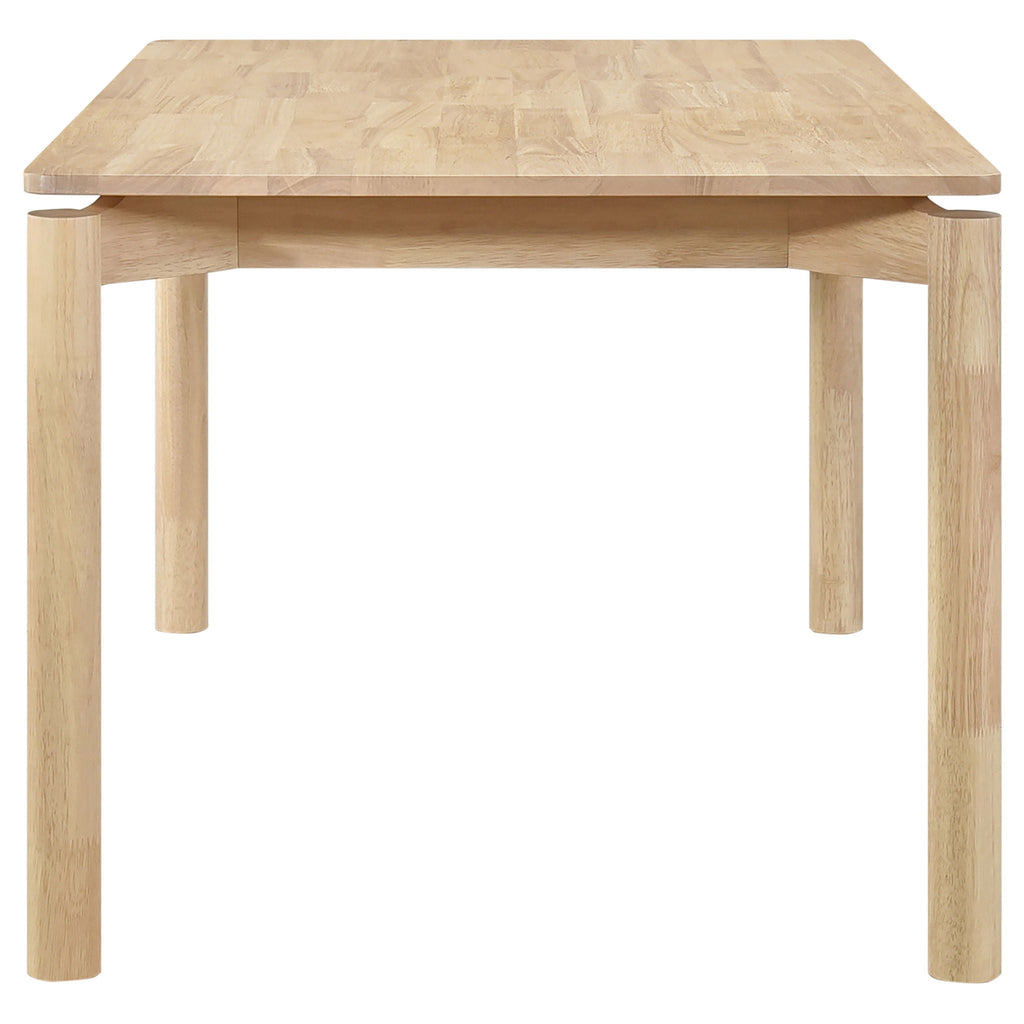 Svenstra - Rectangular Dining Table Set With Armless Side Chairs, Wood, Natural Walnut, 59 X 35.5 X 30 Inches