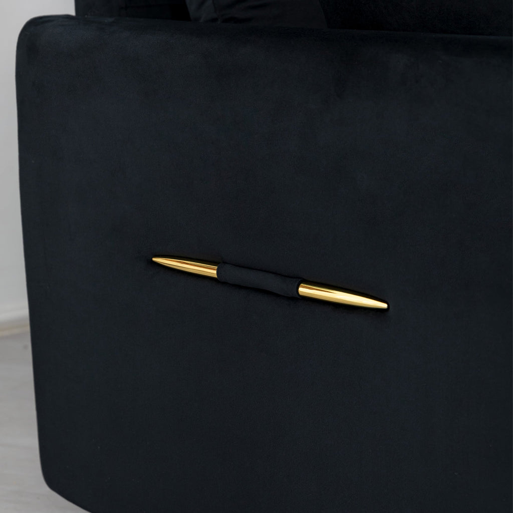 Velvet Modern 2-Seater Sofa