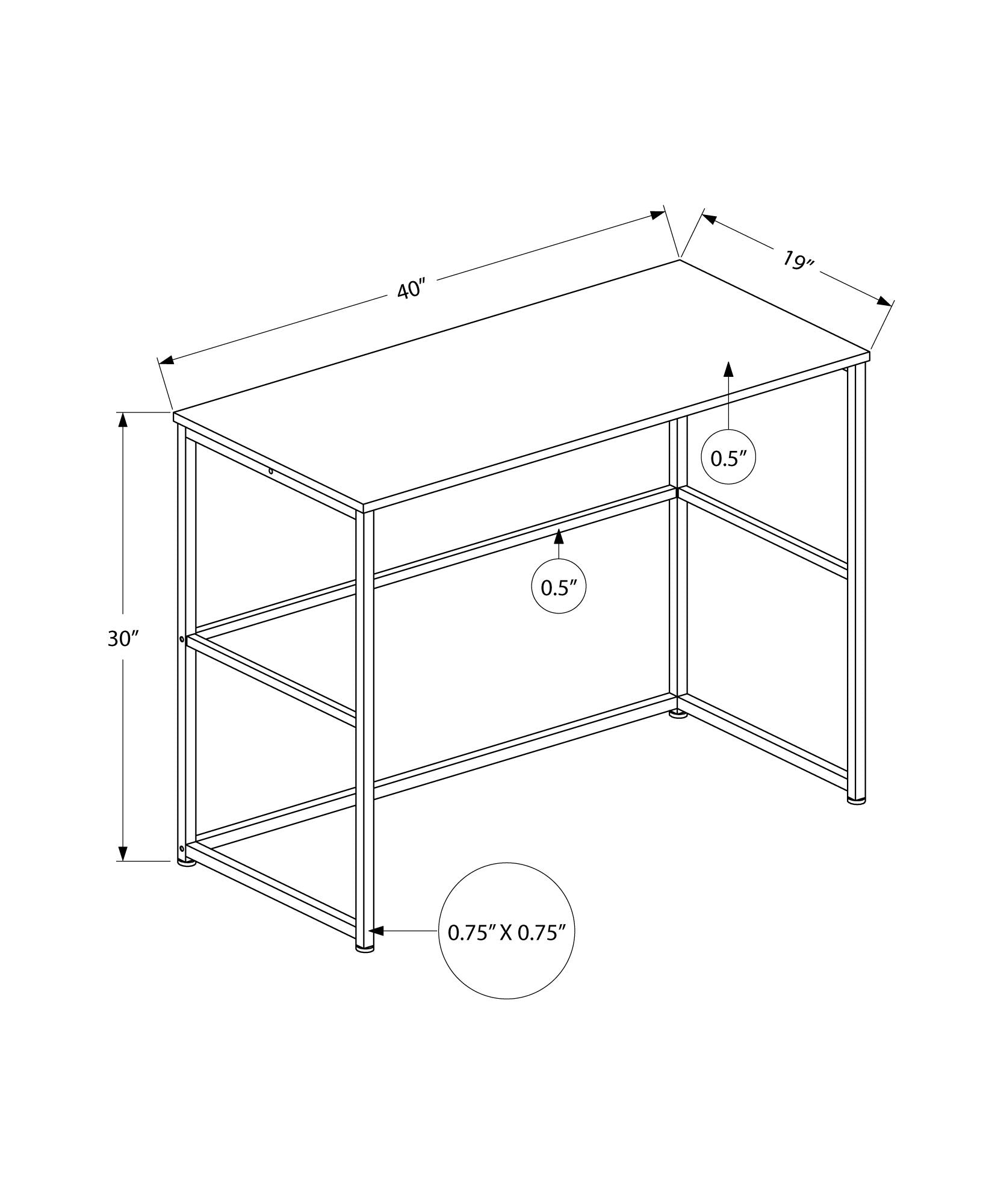 Computer Desk for Home Office with Storage Drawers