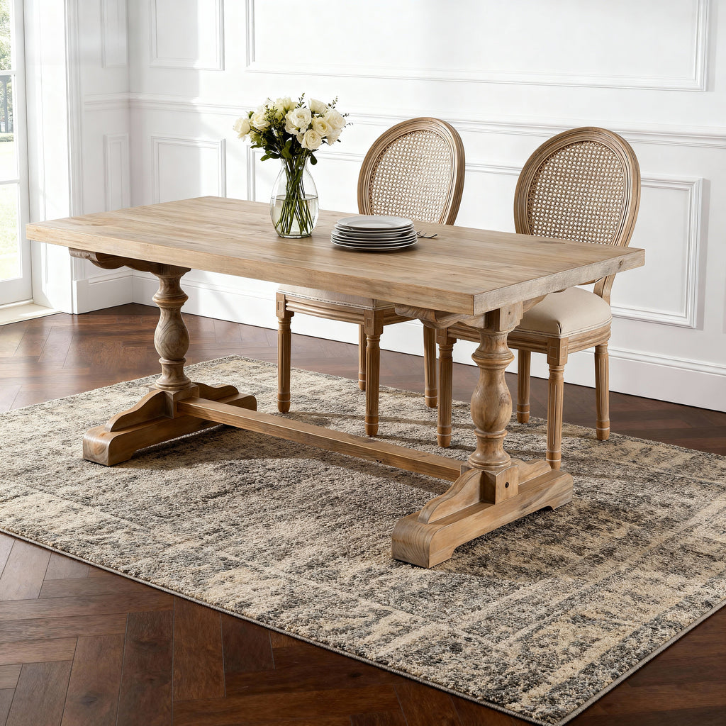 French Style Solid Wood Frame Seating for Dining