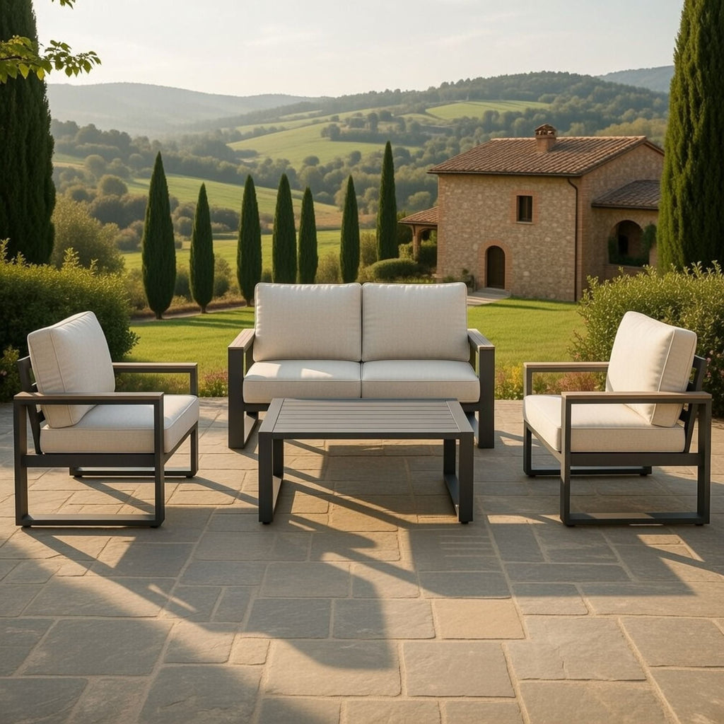 Modern Outdoor Sofa Set With Coffee Table