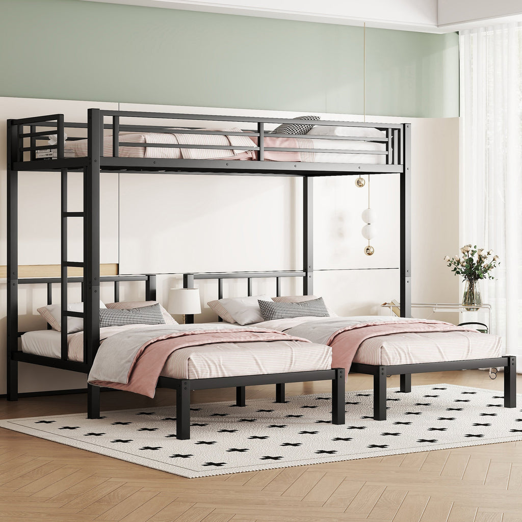 Metal Triple Bunk Bed for Kids