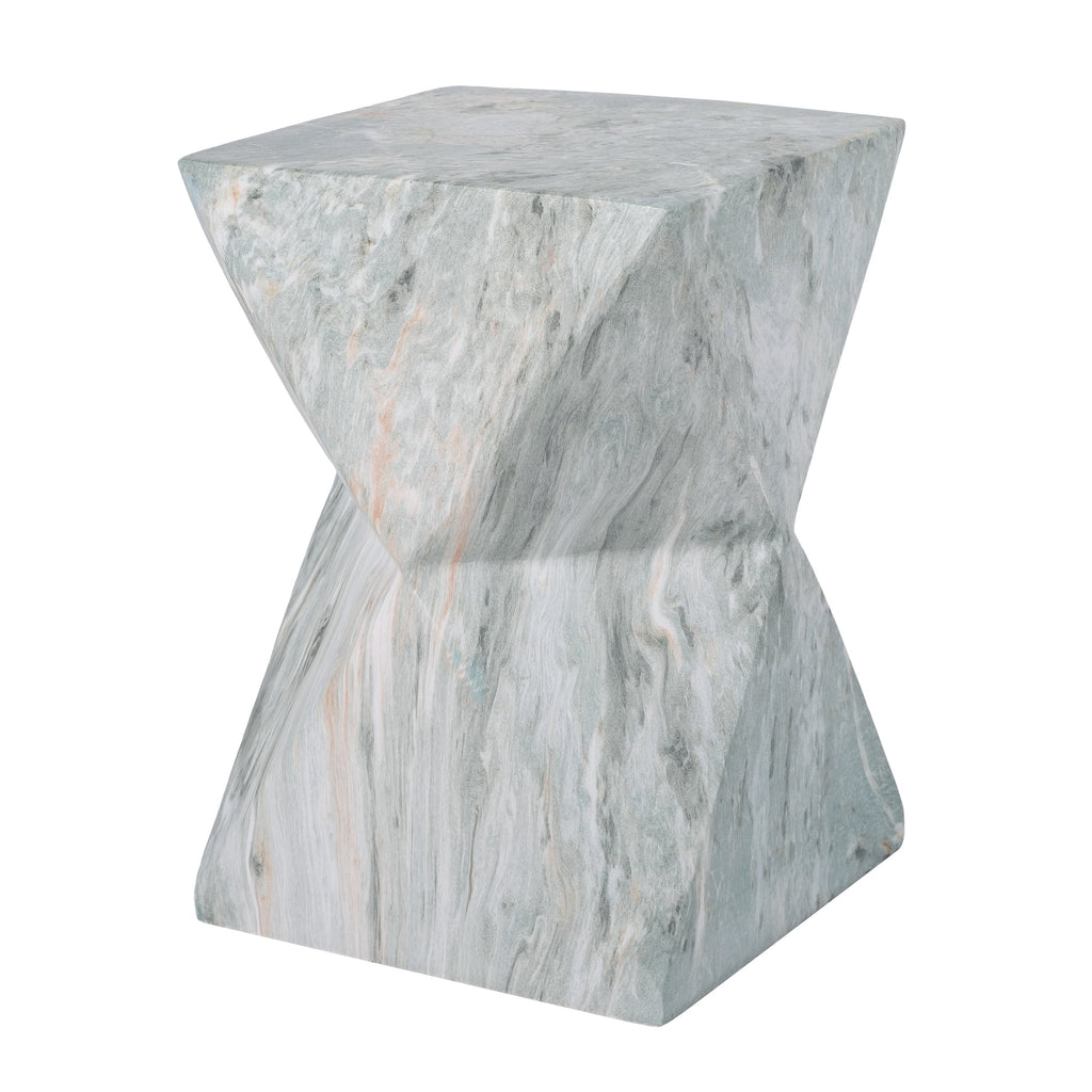 Modern Geometric Hourglass Accent Table