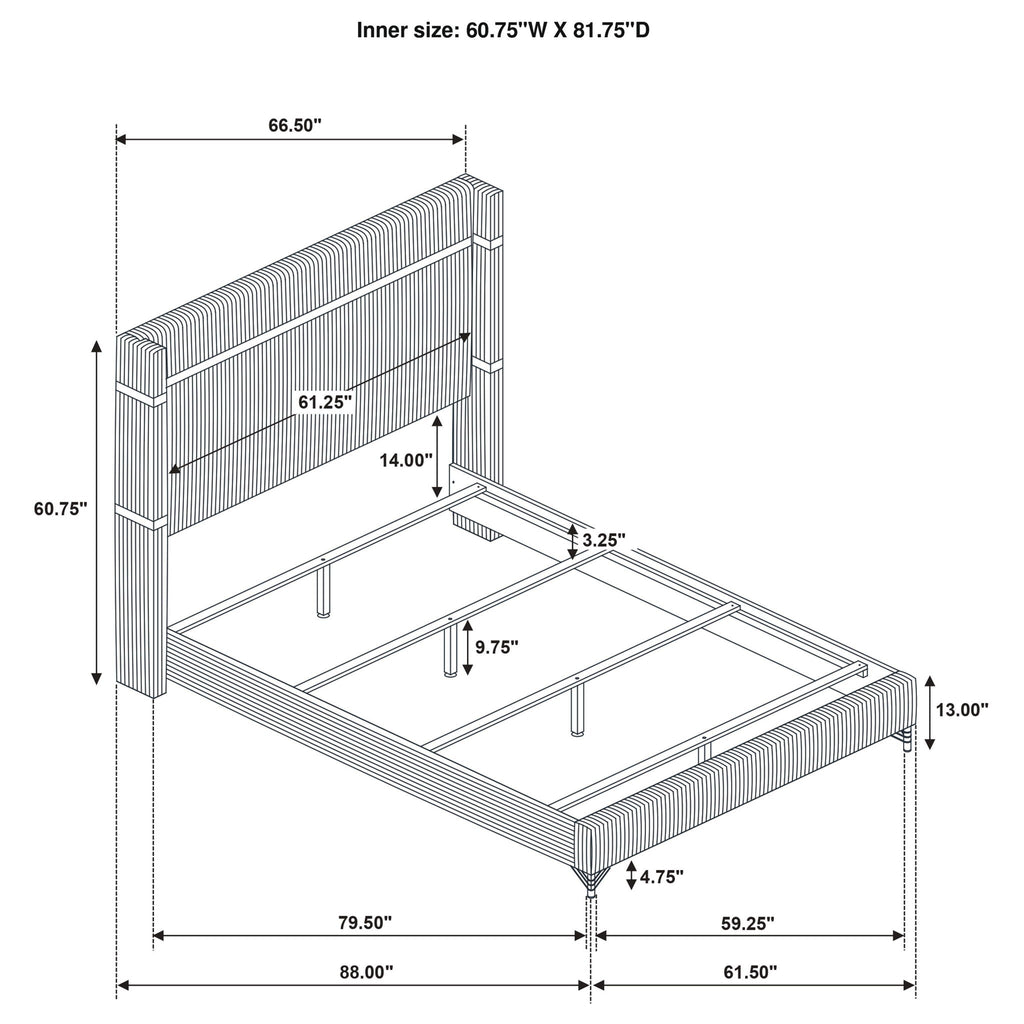 Malcolm - Wingback Bed