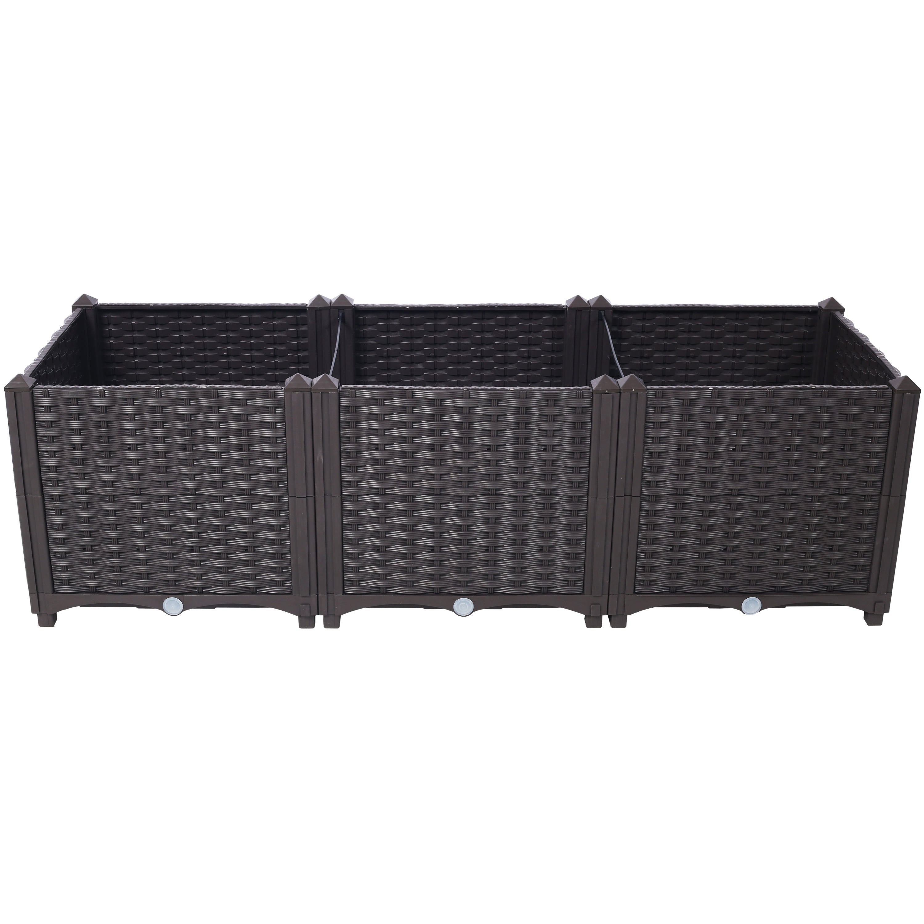 Deep Raised Garden Bed Plastic Planter Boxes