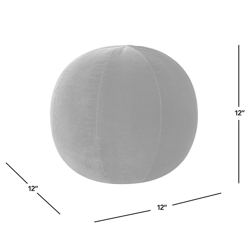 Luna 12" Round Sphere Accent Ball Throw Pillow - Burnt