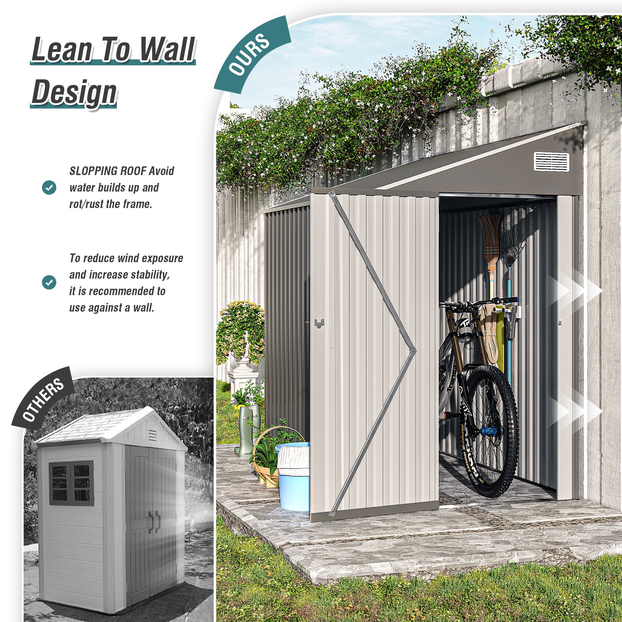 Campcraft Optional Two-Color Storage Shed